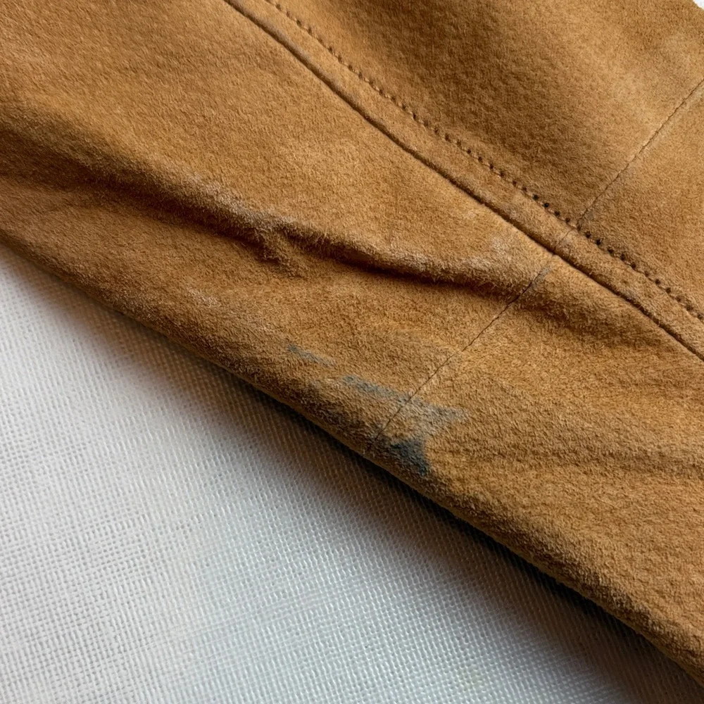 Bernardo Tan Suede Leather Jacket - Picture 10 of 16